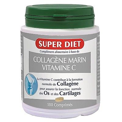 SUPERDIET COLLAGENE MARIN + VITAMINE C 180 COMPRIMES