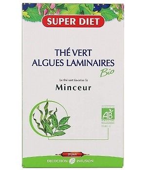 Super Diet The Vert Algues Laminaires Bio 20 ampoules de 15ml