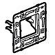 LEGRAND Batibox Support simple pour fixation a griffes 080261 Legrand