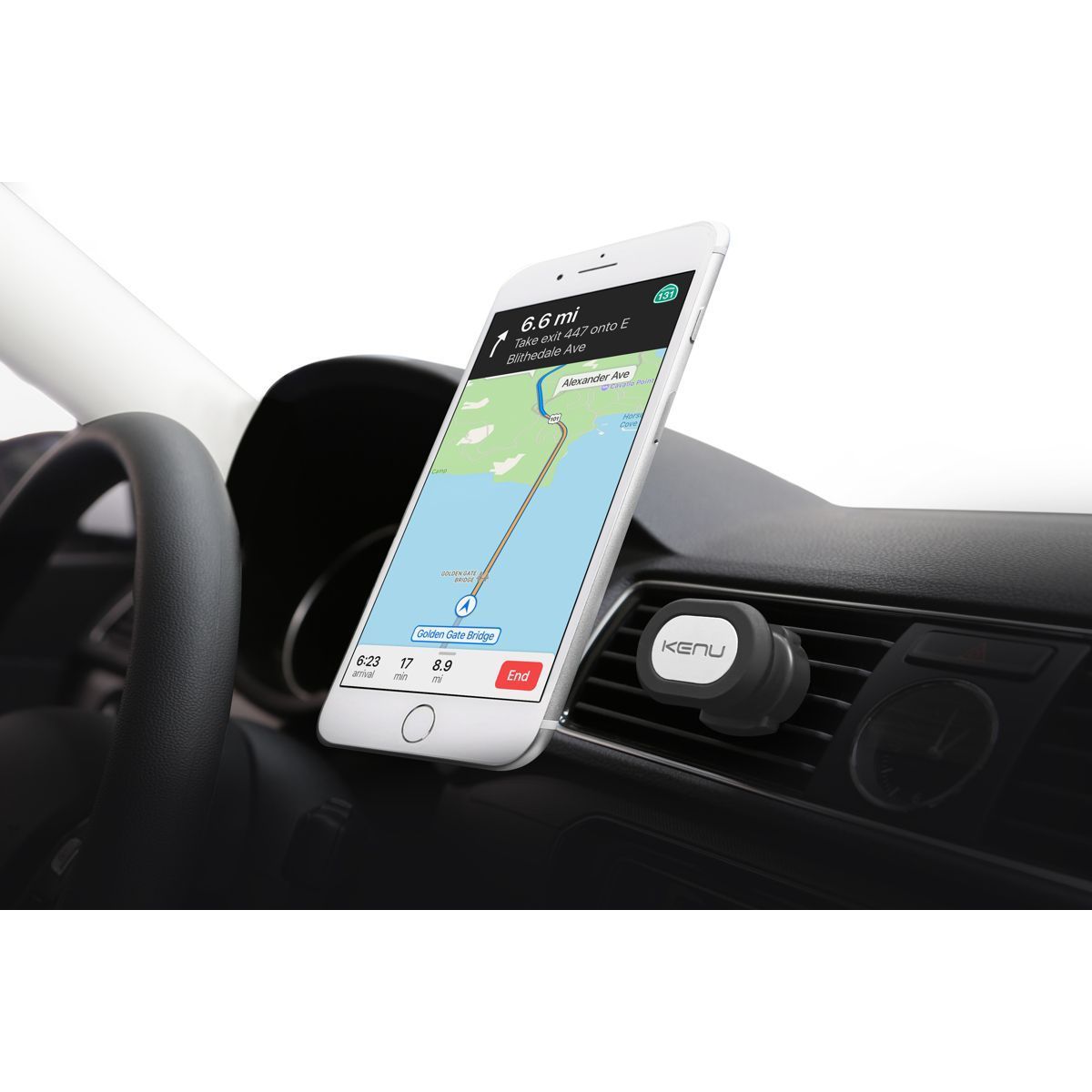 Kenu Support Voiture Noir Airframe Magnetic