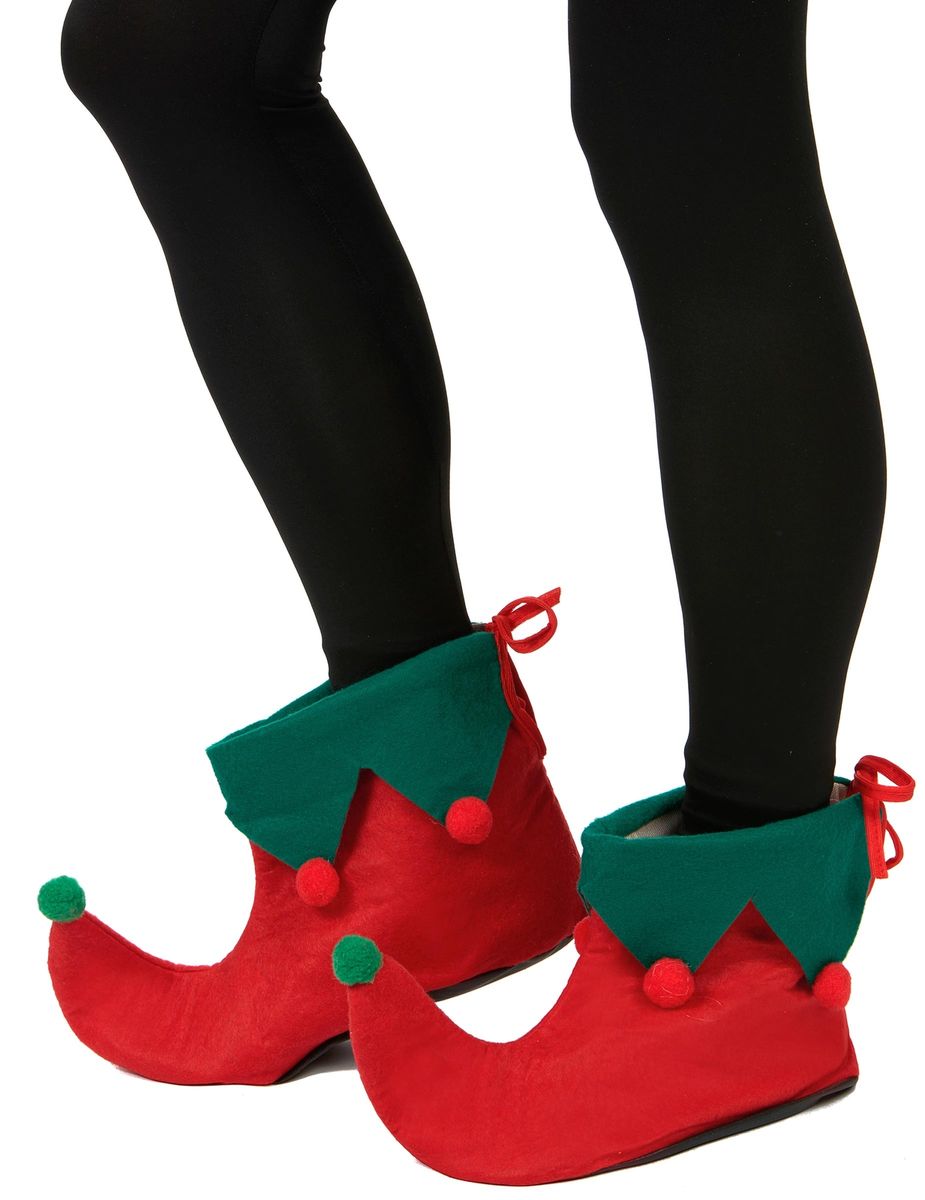Sur chaussures elfe avec pompons adulte Taille Unique