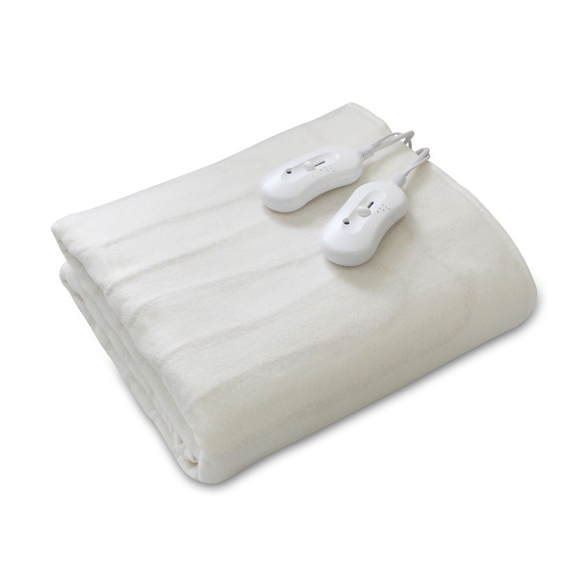 Surmatelas Chauffant - Todeco - Double 160x140 Cm - 2x60w - Commande A Distance - Blanc