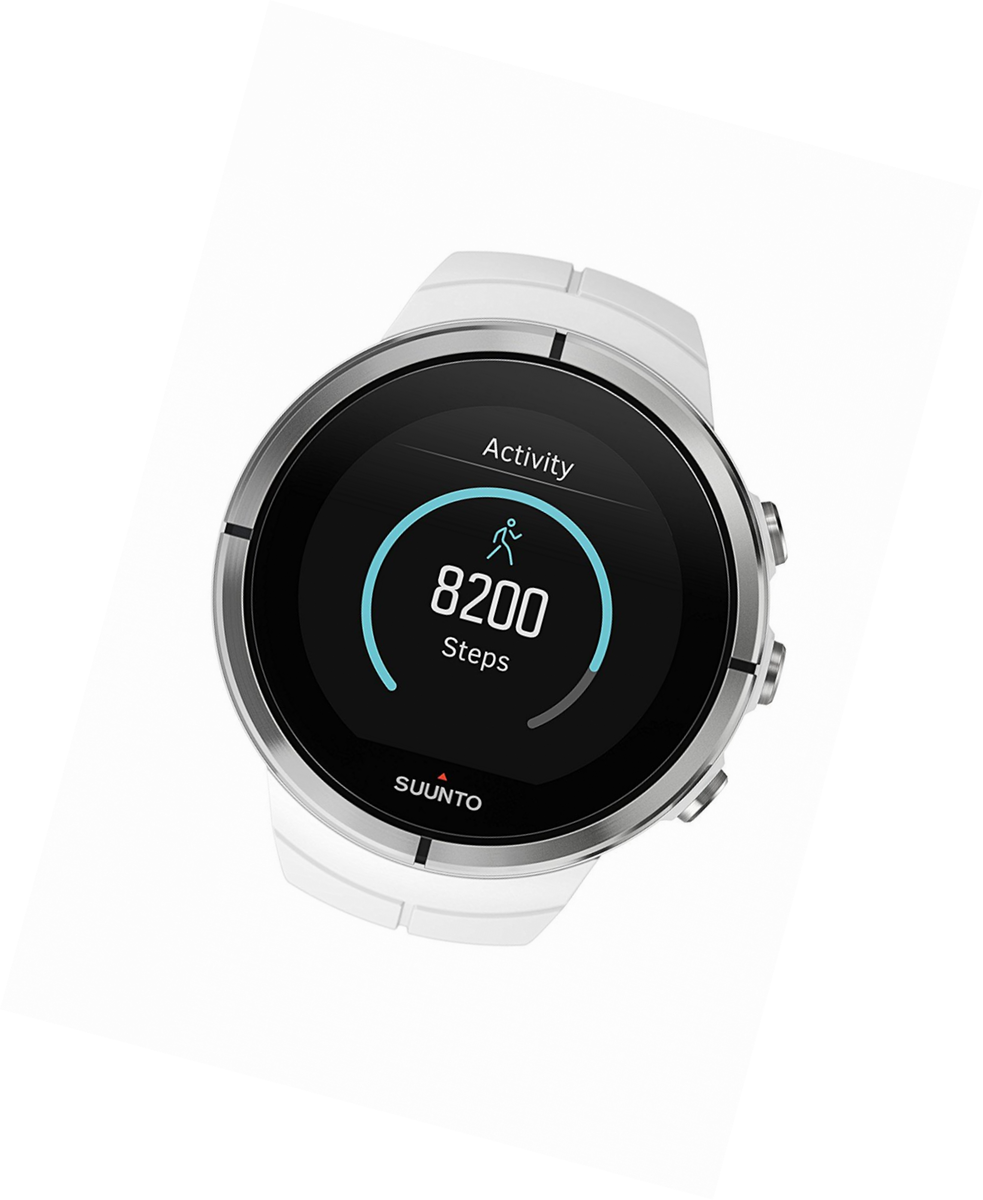 Unisexe Suunto Spartan Ultra Ultra White Hr Bluetooth Alarm Chronograph Watch Ss022660000
