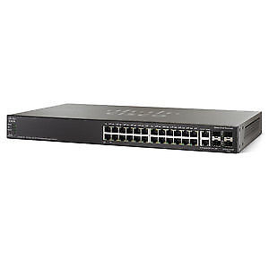 Cisco Systems Cisco Small Business Sg500x-24 - Commutateur - C3 - Gere - 24 X 10/100/1000 + 4 X 10 Gigabit Sfp+ - Montable Sur Rack