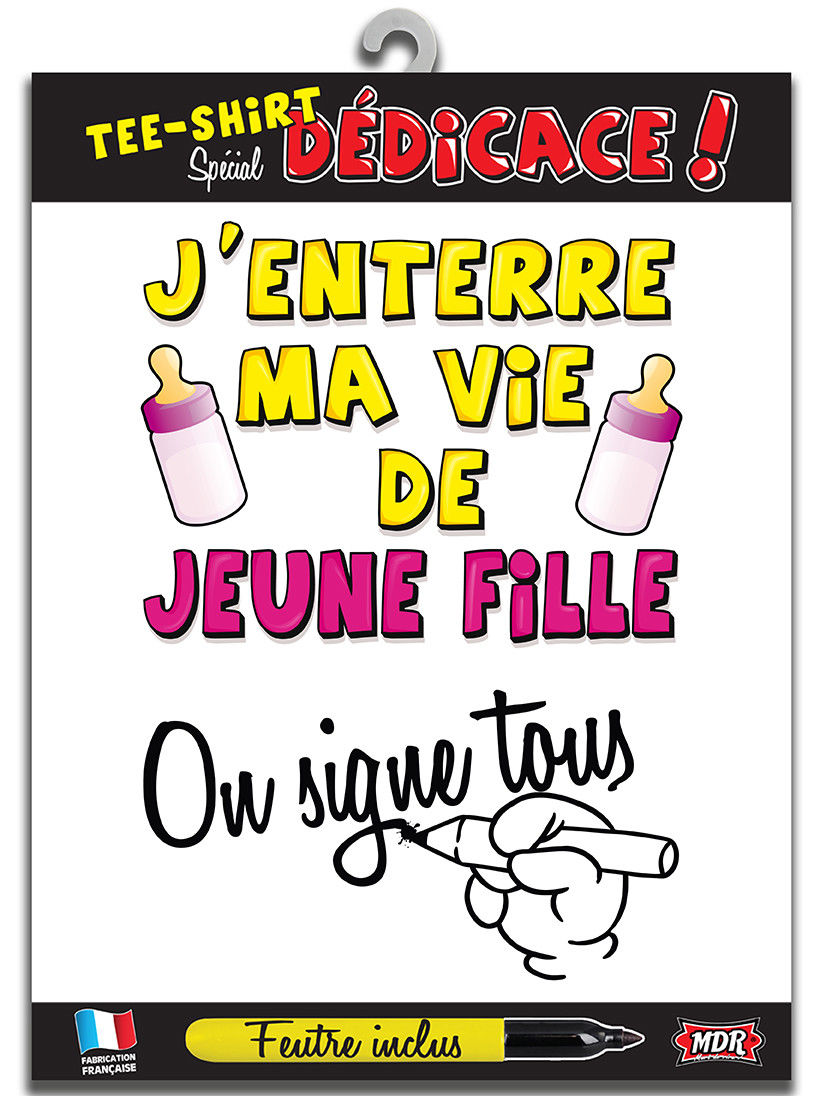 T-shirt Enterrement De Vie De Jeune Fill...