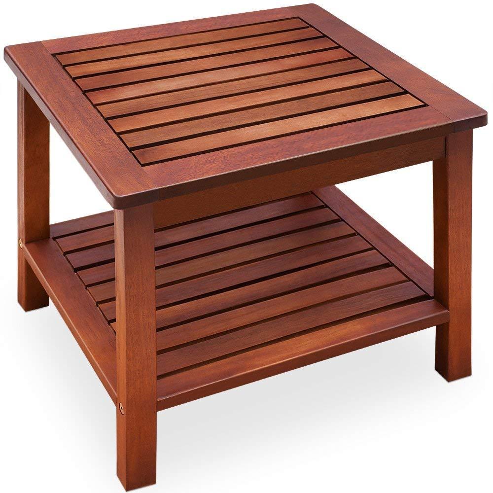 Table Basse De Jardin Washington En Bois Dacacia 45 X 45 Cm Table Dappoint 2 Niveaux Interieur Exterieur