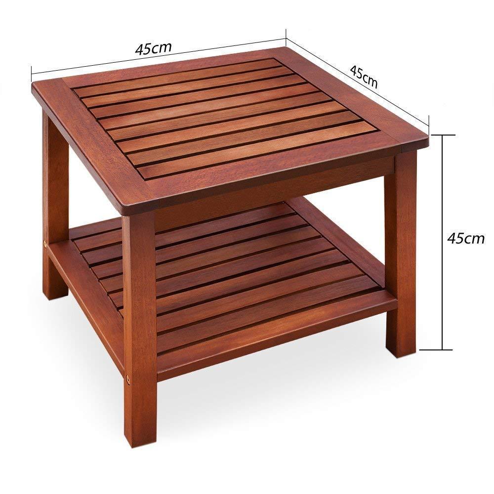 Table Basse De Jardin Washington En Bois Dacacia 45 X 45 Cm Table Dappoint 2 Niveaux Interieur Exterieur