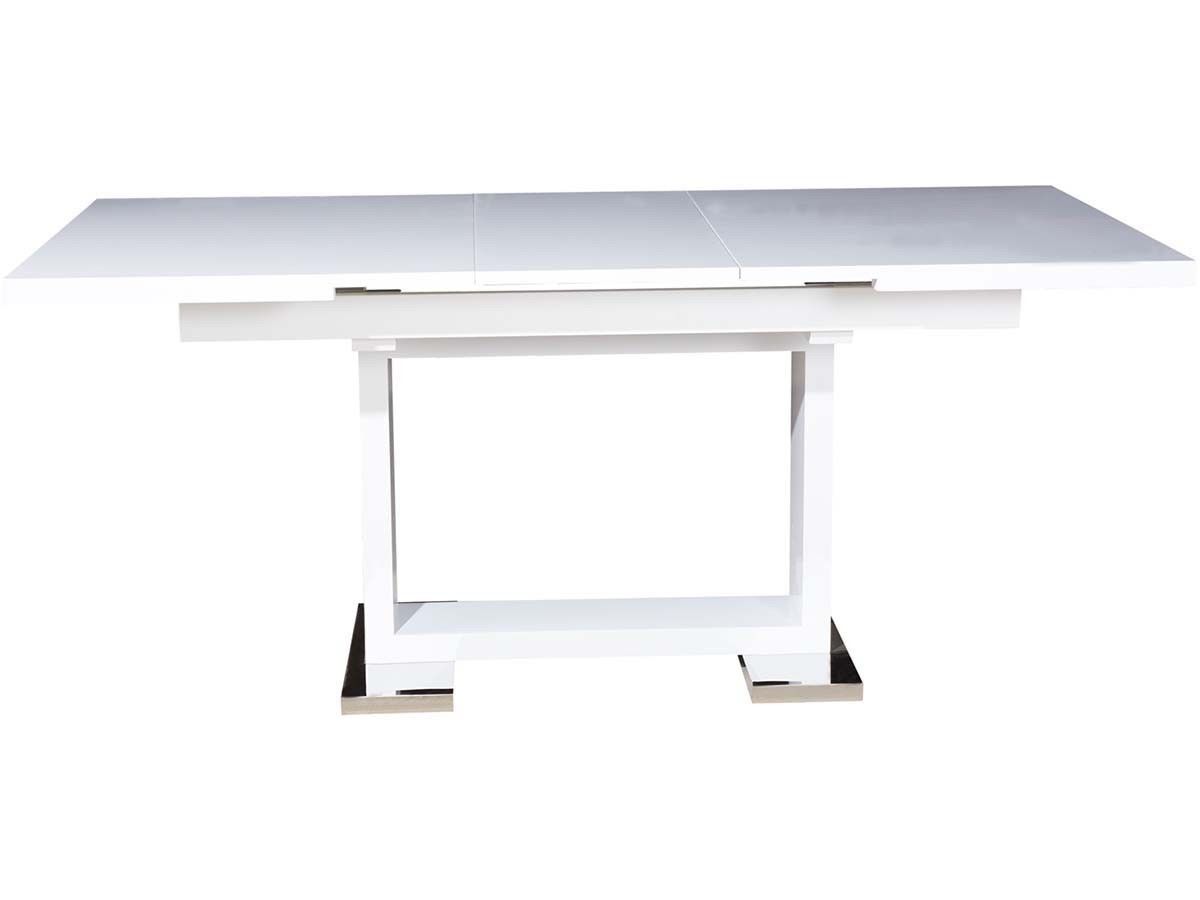 Table Repas Habitat Et Jardin Toda Blanc Rectangulaire Extensible