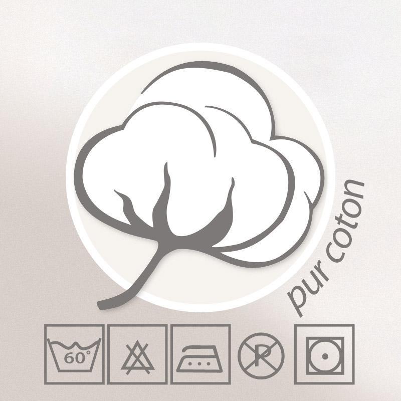 Taie Doreiller Coton Uni 60x40 Alu