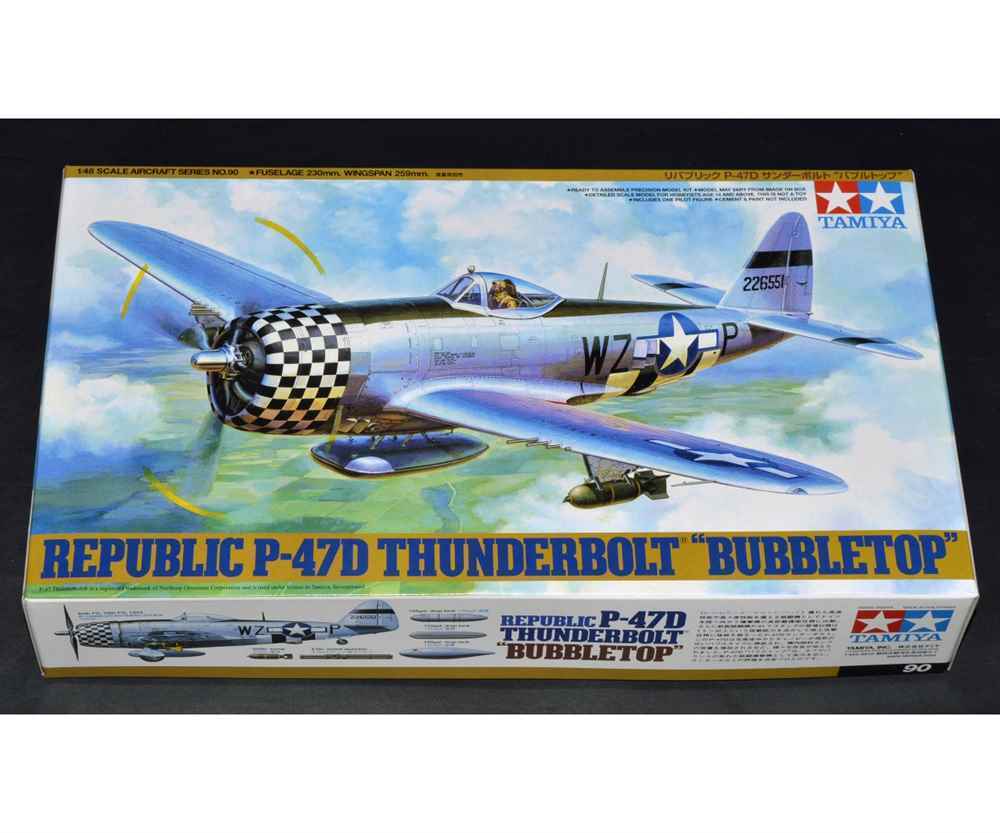 Maquette D'avion - Tamiya - Republic P 47d Thunderbolt Bubbletop - Garcon - Enfant - Interieur