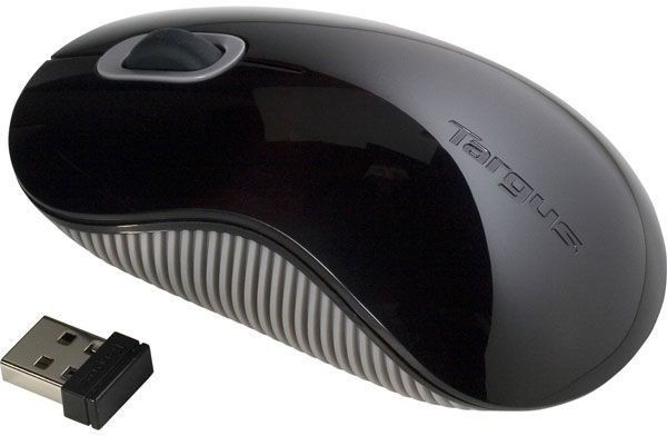 Wireless Optical Mouse Souris optique sans fil a 24 GHz resolution 800 ppp recepteur sans fil USB roulette de defilement couleur grisnoir garantie 2 ans