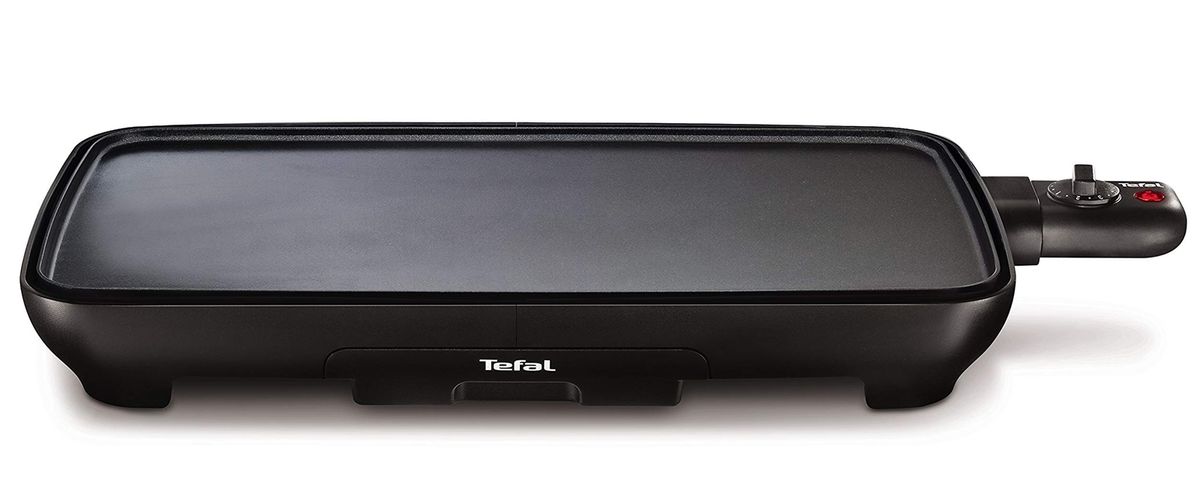 Tefal Plancha Electrique 6 A 8 Personnes Revetement Antiadhesif Thermostat Reglable Thermo Spot Bac A Jus Malaga Cb501812