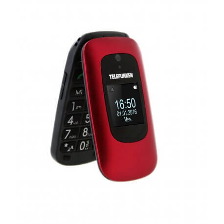 Telefunken TM 250 IZY Telephone Portable GSM Rouge 