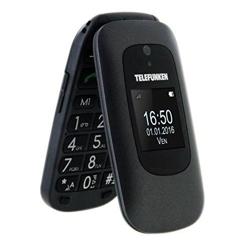Telefunken Telephone Mobile A Clapet Tm 250 Izy Senior Noir