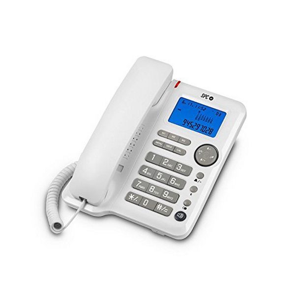 Telephone Fixe Spc 3608b Lcd Blanc