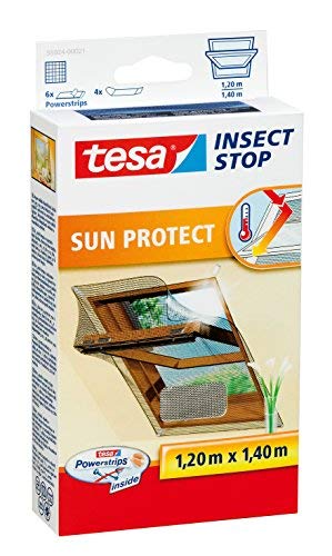 Tesa 55924 00021 00 Moustiquaire Comfort pour lucarne avec protection anti UV 