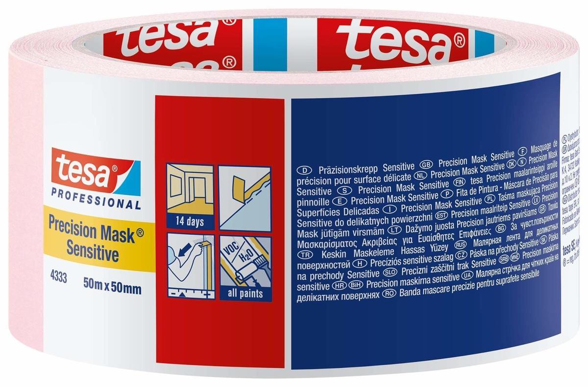Tesa Ruban de masquage interieur de precision pour surfaces delicates adhesi