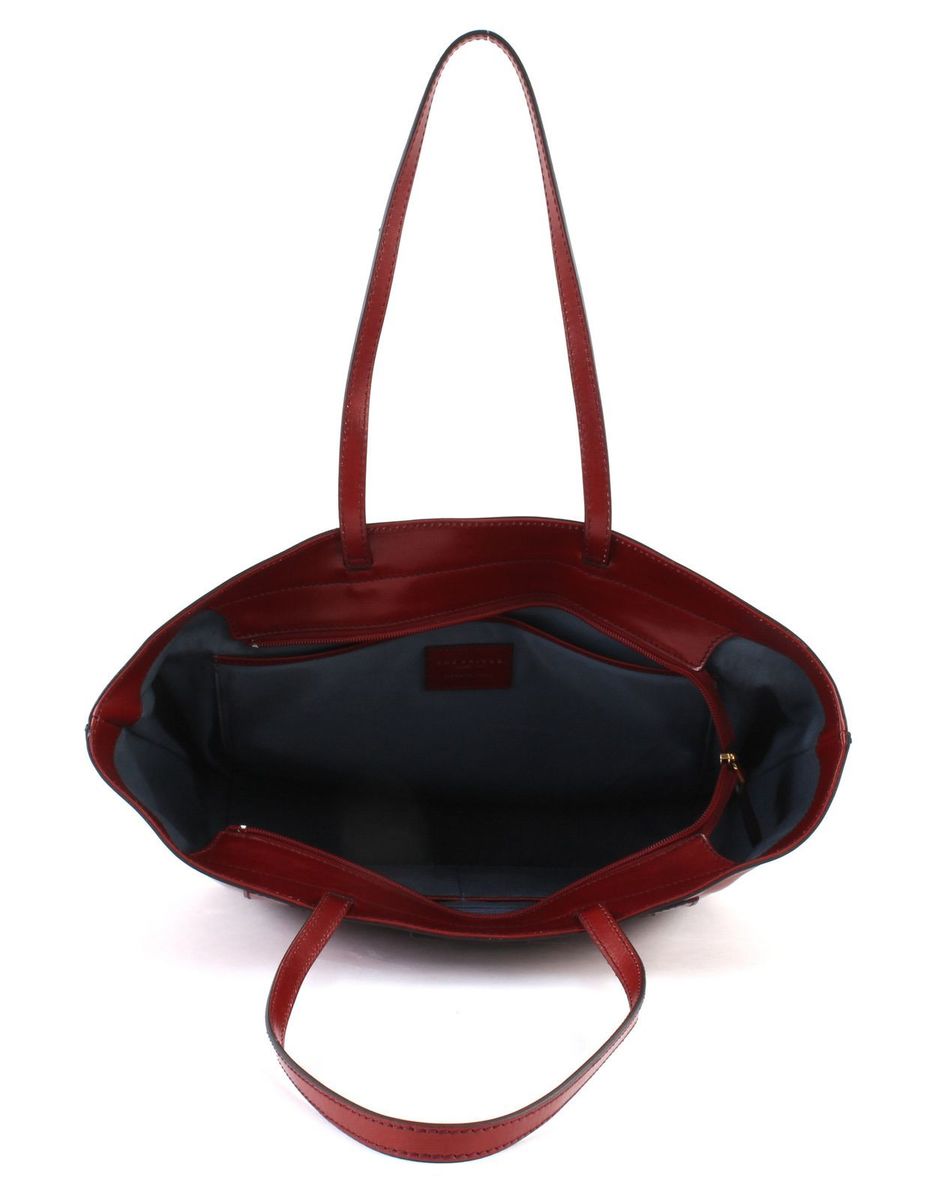 The Bridge Santacroce Shopper Sac Fourre Tout Cuir 32 Cm Rosso Ribes Abboro