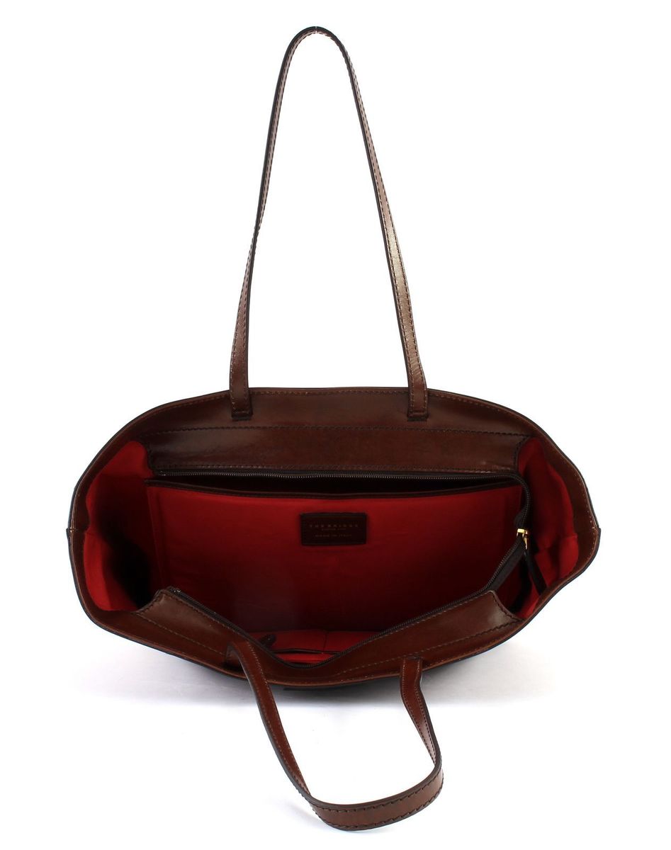 The Bridge Santacroce Shopper Sac Fourre Tout Cuir 32 Cm Marrone Tb