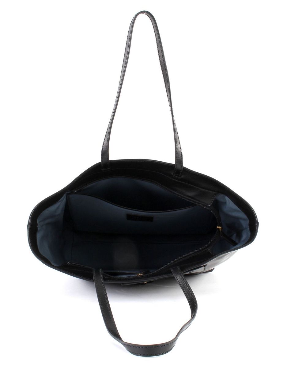 The Bridge Santacroce Shopper Sac Fourre Tout Cuir 32 Cm Nero Abb Oro