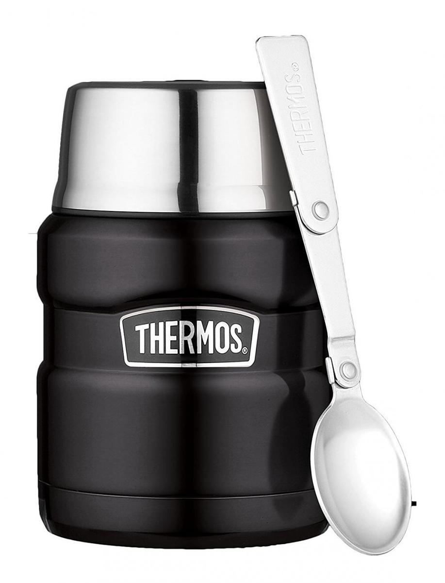 Thermos Porte-aliments King Noir Mat (+ Cuillere) 47 Cl