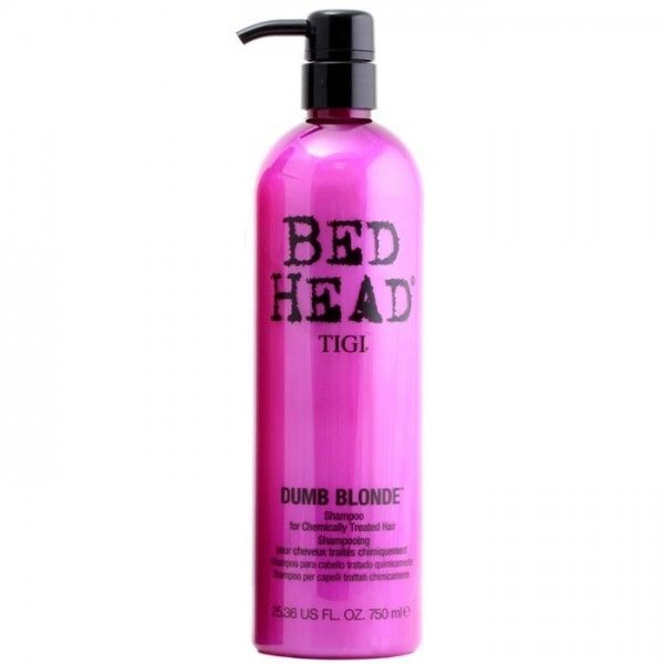 Tigi Bed Head Dumb Blonde Shampoing Pour Cheveux Traites Chimiquement 750 Ml
