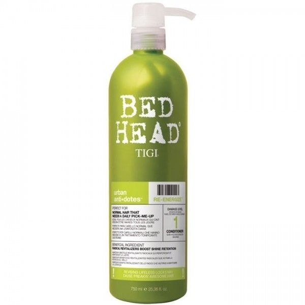 Tigi Bed Head Urban Antidotes Re Energize Apres Shampoing Pour Cheveux Normaux 750 Ml
