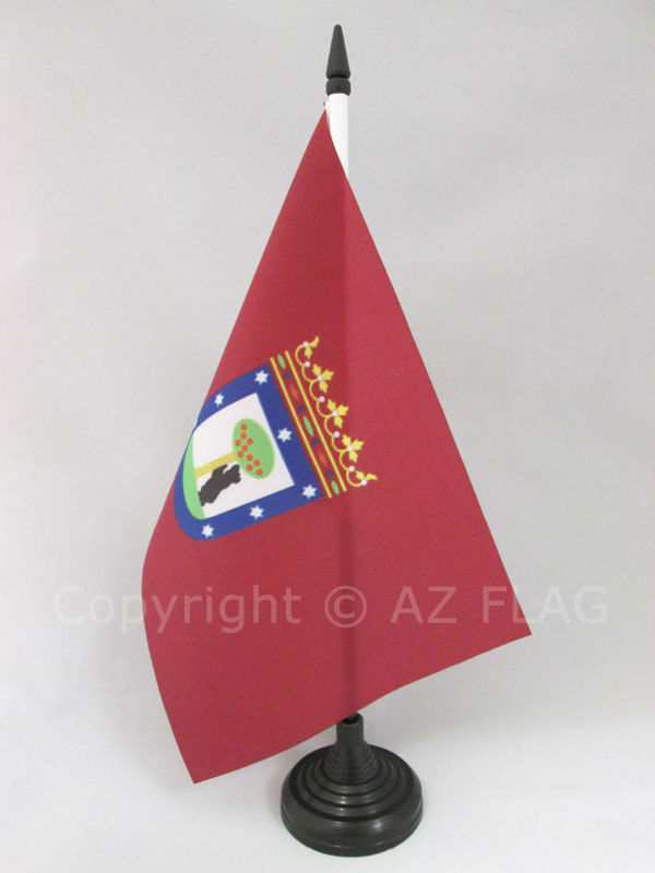 TISCHFLAGGE MADRID 21x14cm - MADRID TISCHFAHNE 14 x 21 cm - flaggen AZ FLAG - Ne