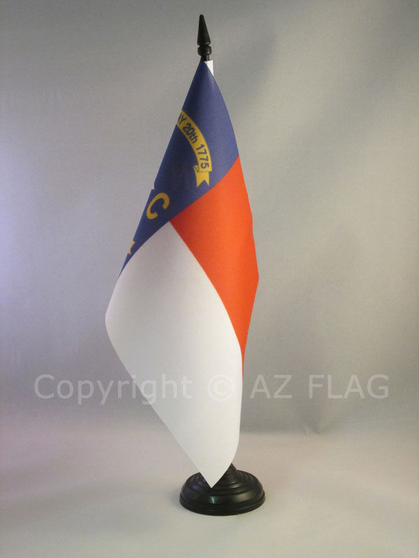 Tischflagge North Carolina 21x14cm - Bundesstaat North Carolina Tischfahne 14 X