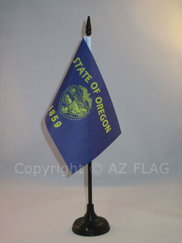 Tischflagge Oregon 15x10cm - Bundesstaat Oregon Tischfahne 10 X 15 Cm - Flaggen