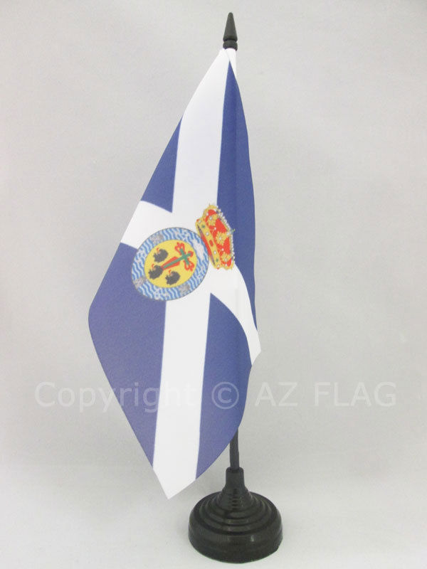 Tischflagge Santa Cruz De Tenerife 21x14cm - Kanaren Tischfahne 14 X 21 Cm - Fla