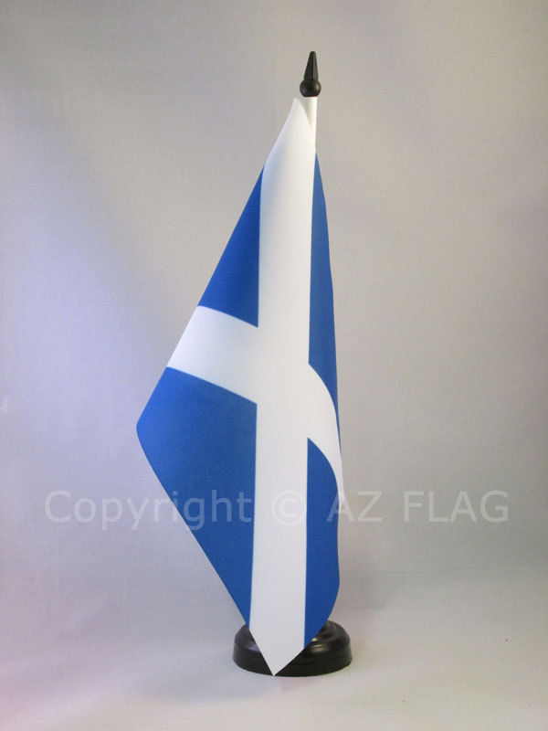 Tischflagge Schottland 21x14cm - Schottische Tischfahne 14 X 21 Cm - Flaggen Az