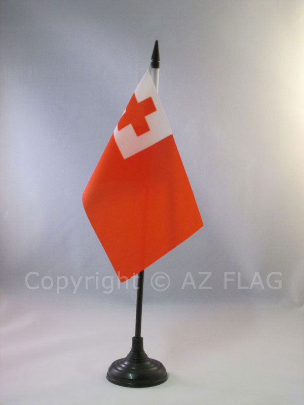 Tischflagge Tonga 15x10cm - KÖnigreich Tonga Tischfahne 10 X 15 Cm - Flaggen Az