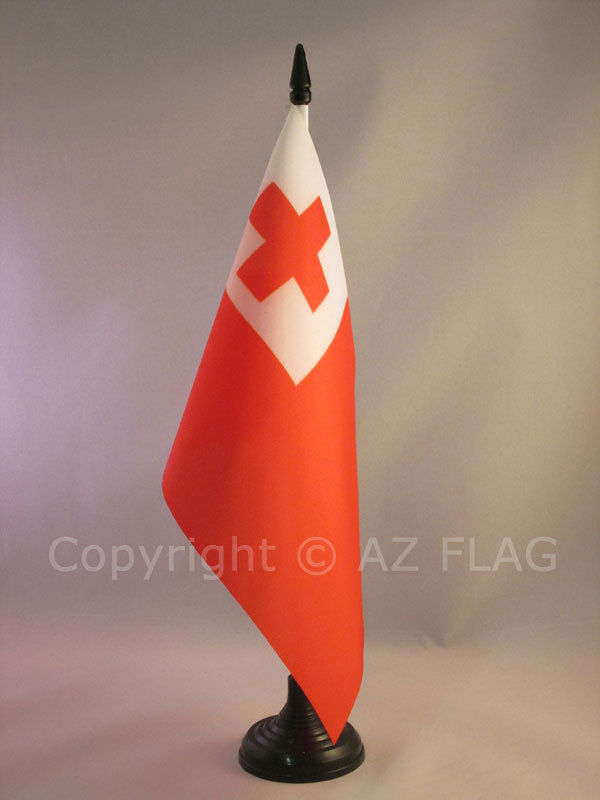 Az Flag Drapeau De Table Tonga 21x14cm -...