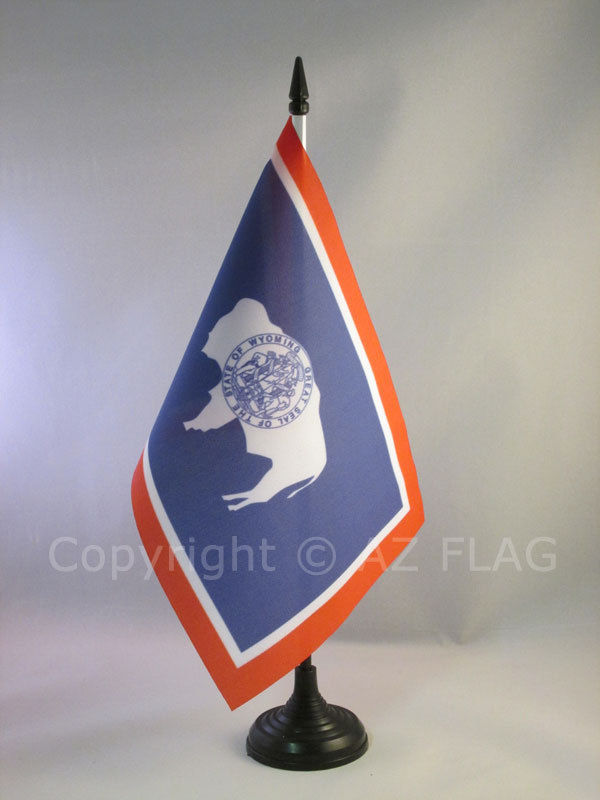 Az Flag Drapeau De Table Wyoming 21x14cm...