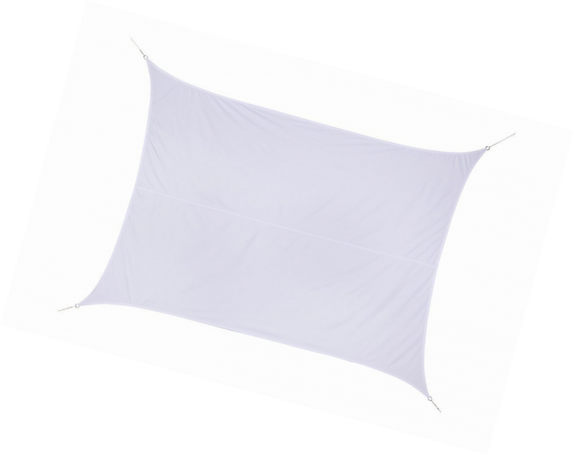 Voile D'ombrage Rectangulaire Hesperide - 3 X 4 M - Blanc - Anti-uv - Impermeable