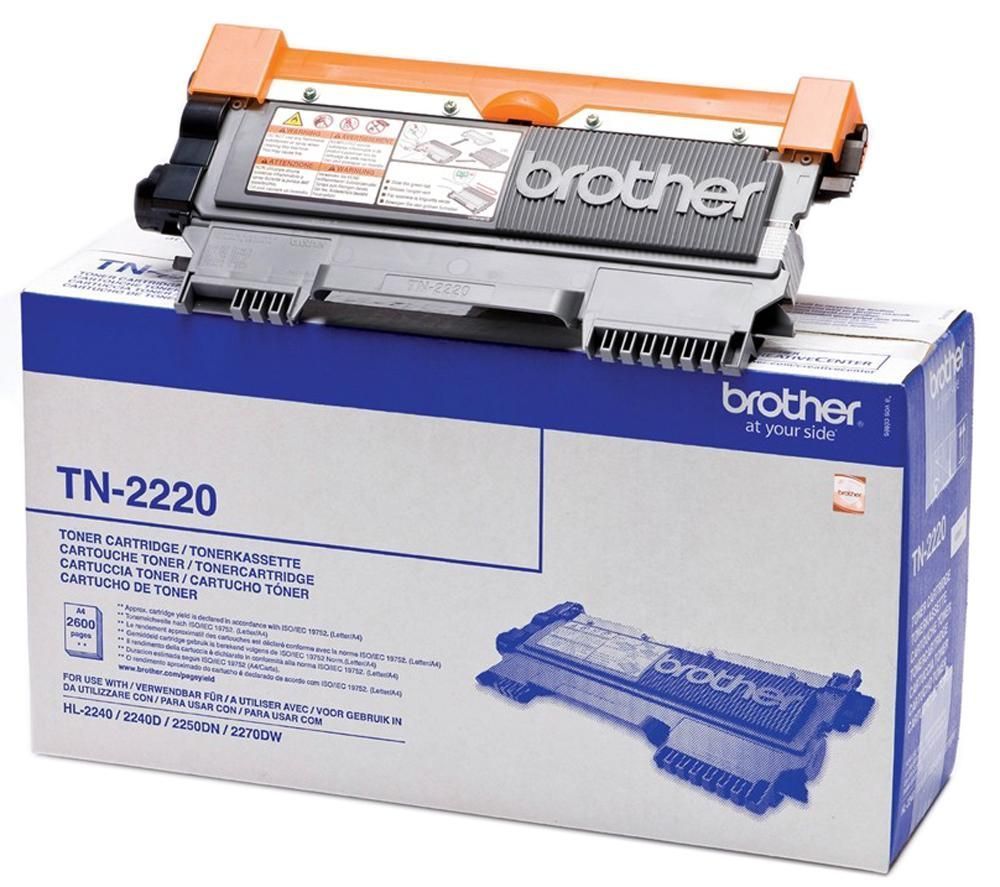 Cartouche De Toner Brother Tn-2220 Noir Haute Capacite - 2600 Pages - Compatible Hl-2240/2240d/2250dn/2270dw
