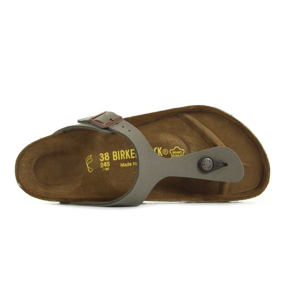 Birkenstock Gizeh Birko-flor Nubuck, Ton...