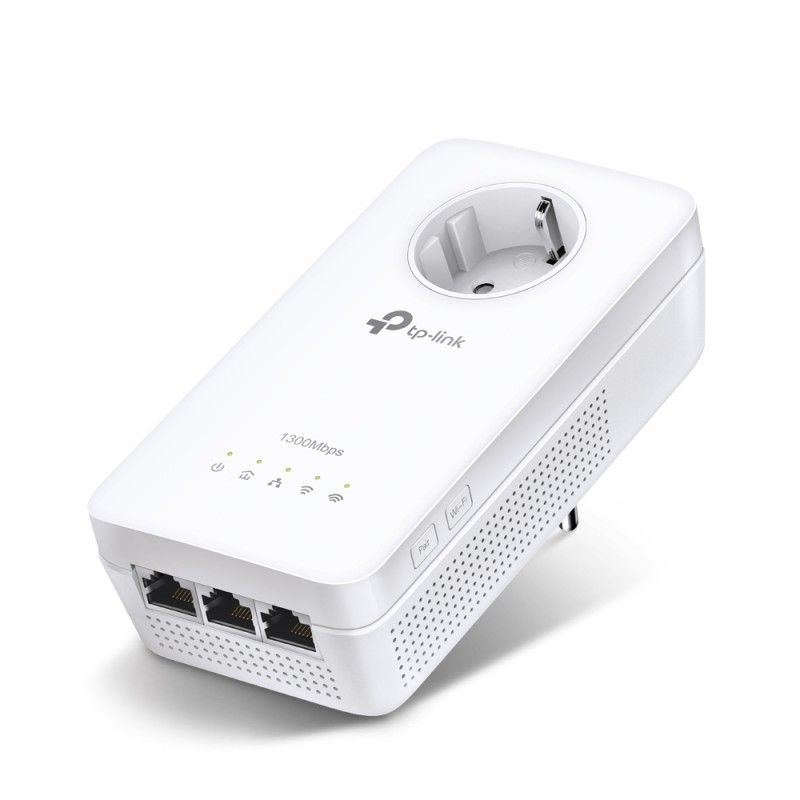 Tp-link Tl-wpa8630p V2.1 - Pont Commutateur 3 Ports - 1gbe, Homeplug Av (hpav) 2.0, Ieee 1901 - Wi-fi 5 - Bi-bande - Branchement Mural