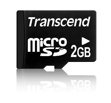 MicroSD Carte memoire flash, capacite 2 Go