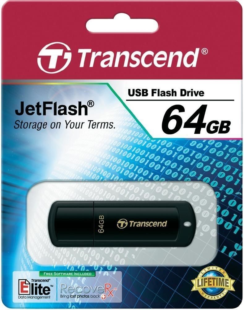 Transcend Jetflash 350 - Cle Usb - 64 Go