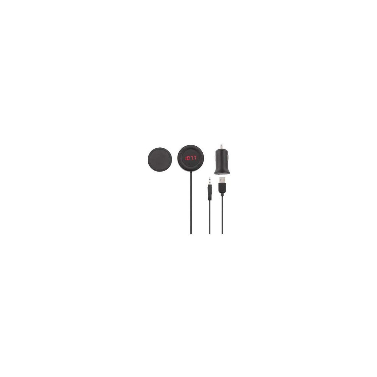Transmetteur Fm - T Nb - Jack 3.5 Mm - Kit Mains Libres - Compatible Mp3/smartphone - Noir
