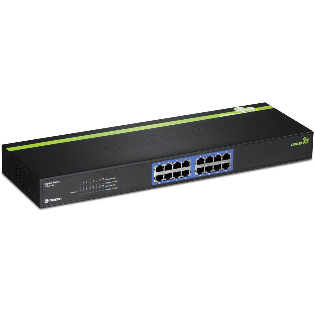 Trendnet Commutateur Ethernet Teg S16g 16 Ports 2 Couches Supportees Montable En Rack