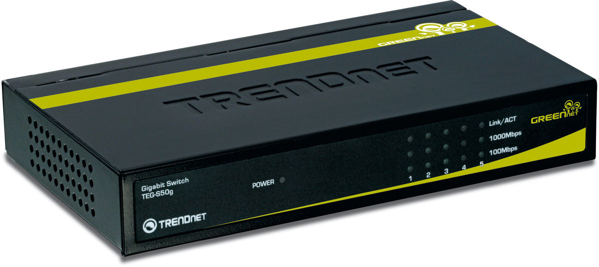 Hub Switch 5 ports Gigabit Greennet ''Teg-S50G''