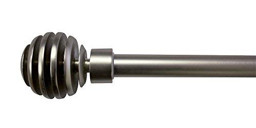 TrimTram 5800006 C196 Soho Kit de Tringle Extensible Nickel Mat 110 a 210 cm 