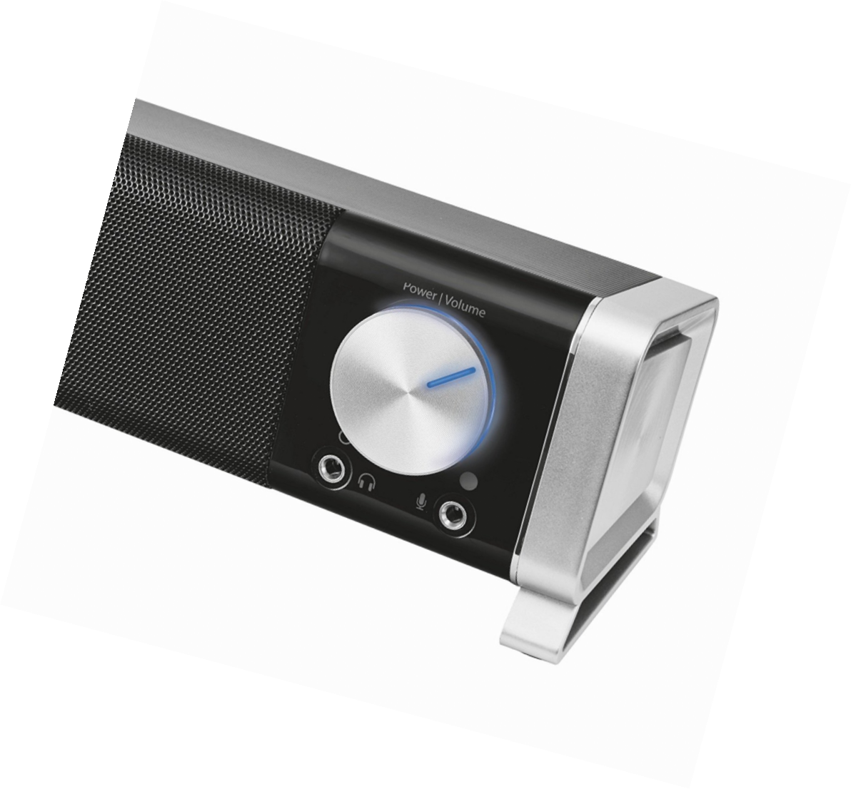 Trust Asto Enceinte Pc Barre De Son 12 Watt Avec Connecteurs Pour Casque Et Micro Alimentation Usb Pour Pc Noir