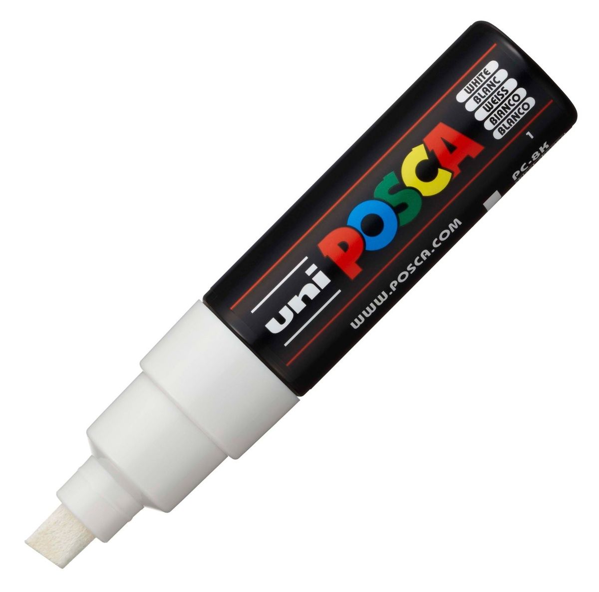 Posca Marqueur Pointe Large Biseautee Blanc