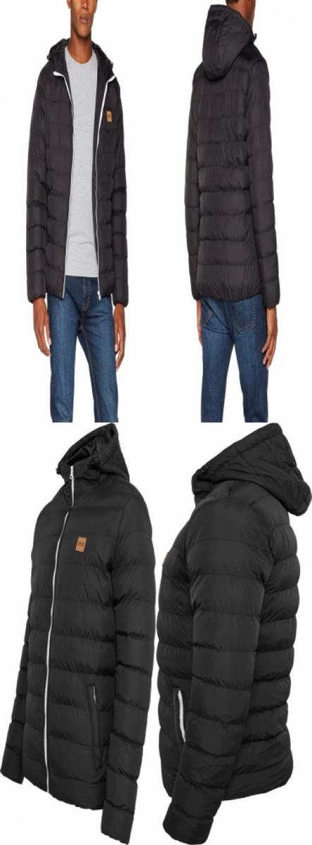 Urban Classics Basic Bubble Jacket, Blouson Homme, Schwarz (black 293), X-large 