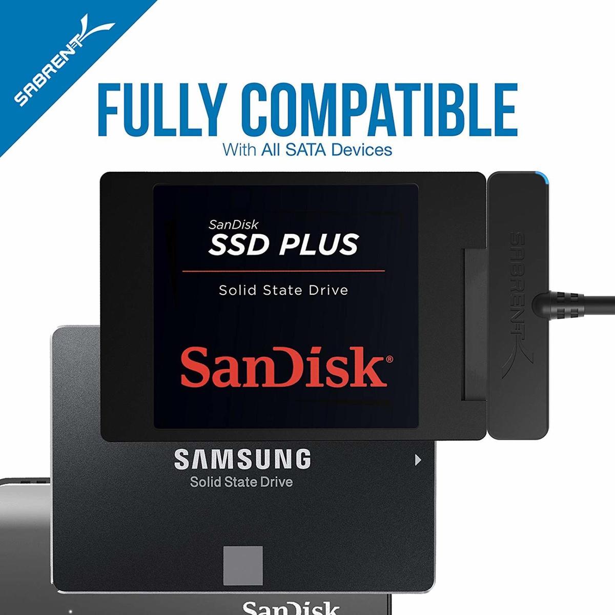 Controleur De Stockage Externe Sabrent Ec Sshd 25 Sata 3gbs Noir