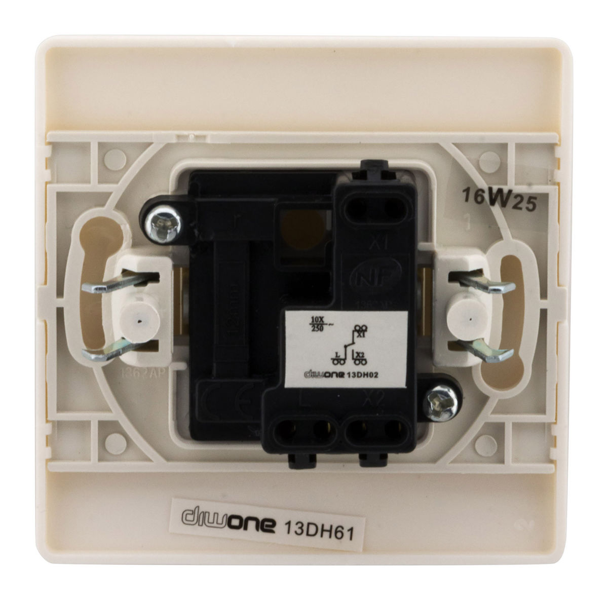 Interrupteur Va & Vient Borne Auto Vis+griffes Diwone Blanc